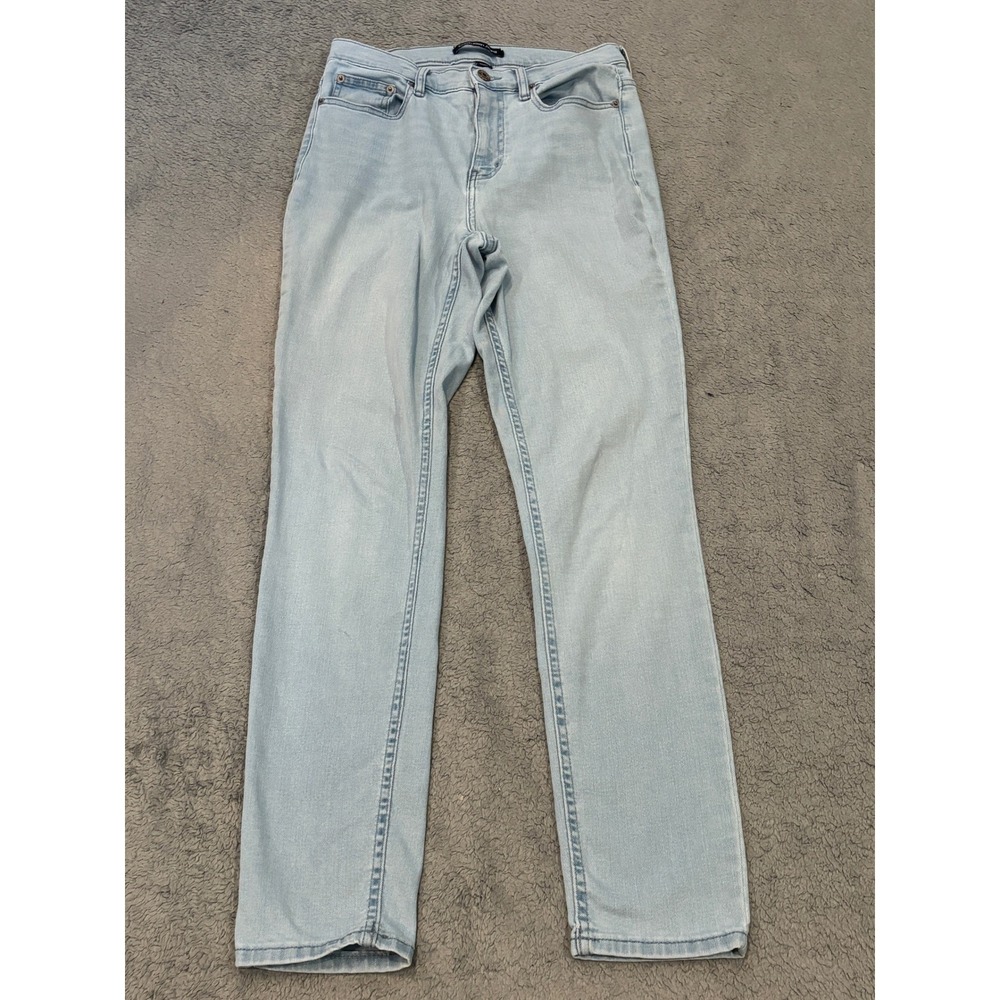 Calvin Klein Jeans Womens 8 Light Wash Straight Leg High Rise Repreve Denim